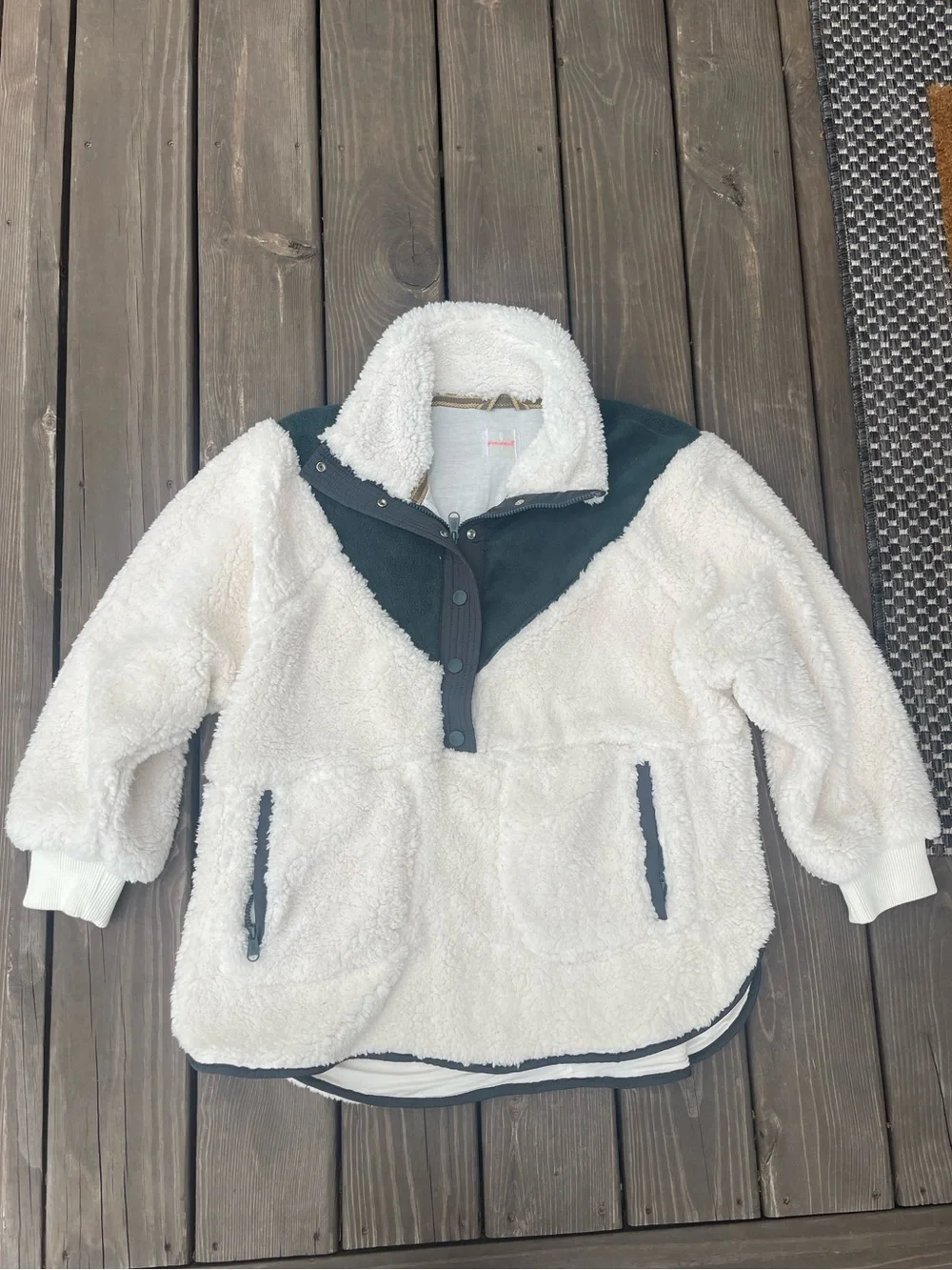 Free People Movement Fall To Rise Fleece Quarter Snap - Picture 3 of 6
